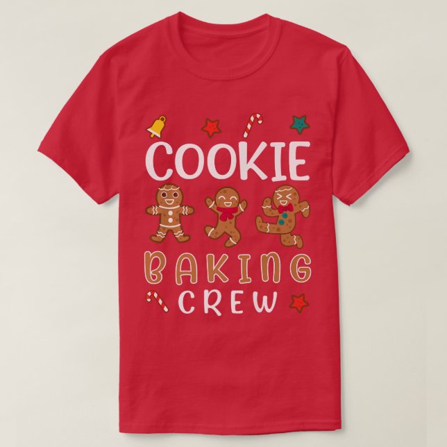 T-shirt Cookie Baking Crew Funny Xmas Gingerbread Cookies (Design devant)