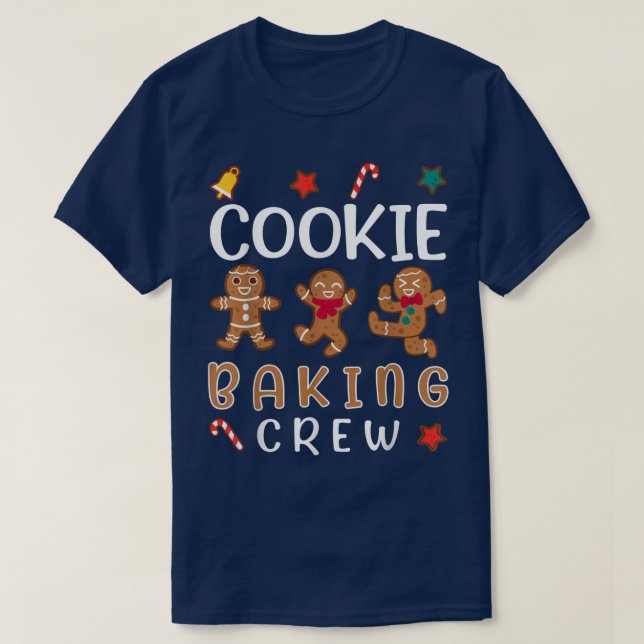 T-shirt Cookie Baking Crew Funny Xmas Gingerbread Cookies (Design devant)