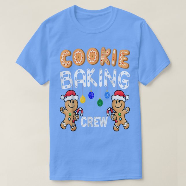 T-shirt Cookie Baking Crew Gingerbread Costume de Noël p (Design devant)