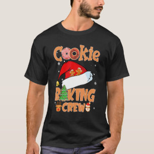 T-shirt Cookie Baking Crew Noël Famille Père Noël