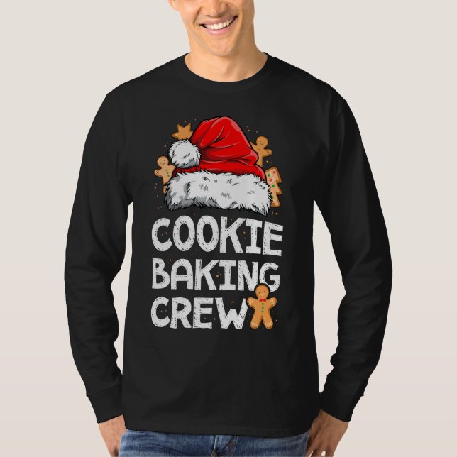 T-shirt Cookie Baking Crew Noël Père Noël Family Gingerbr (Devant)