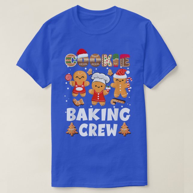 T-shirt Cookie Baking Crew Noël Père Noël Family Gingerbr (Design devant)