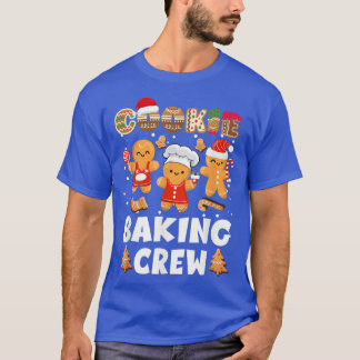 T-shirt Cookie Baking Crew Noël Père Noël Family Gingerbr