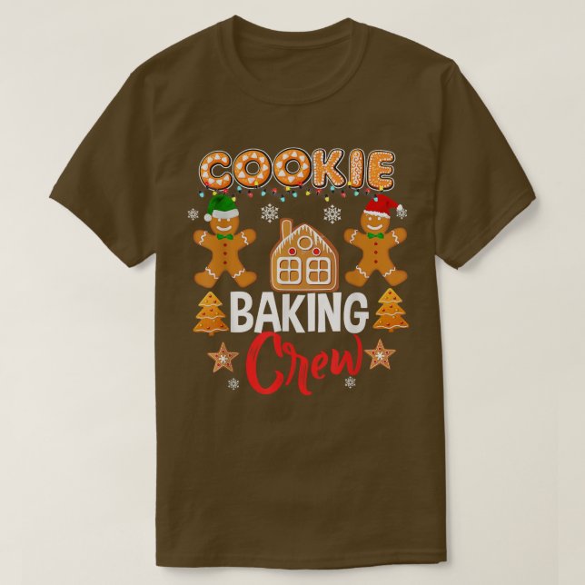 T-shirt Cookie Baking Crew Noël Père Noël Family Gingerbr (Design devant)