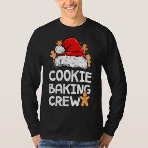 T-shirt Cookie Baking Crew Noël Père Noël Family Gingerbr
