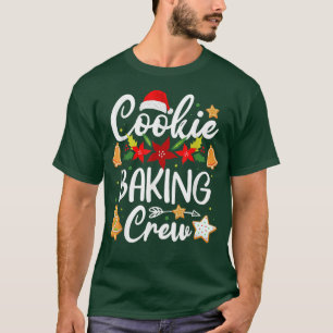 T-shirt Cookie Baking Crew Noël Père Noël Family Gingerbr