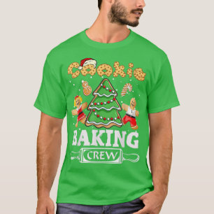 T-shirt Cookie Baking Crew Noël Père Noël Matching Family