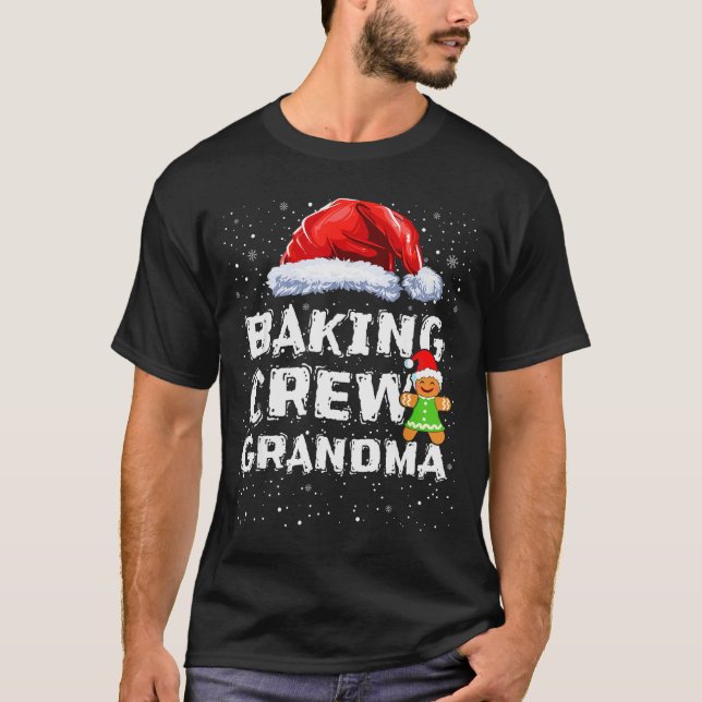 T-shirt Cookie Baking Crew Shirt Grandma Matching Christma (Devant)