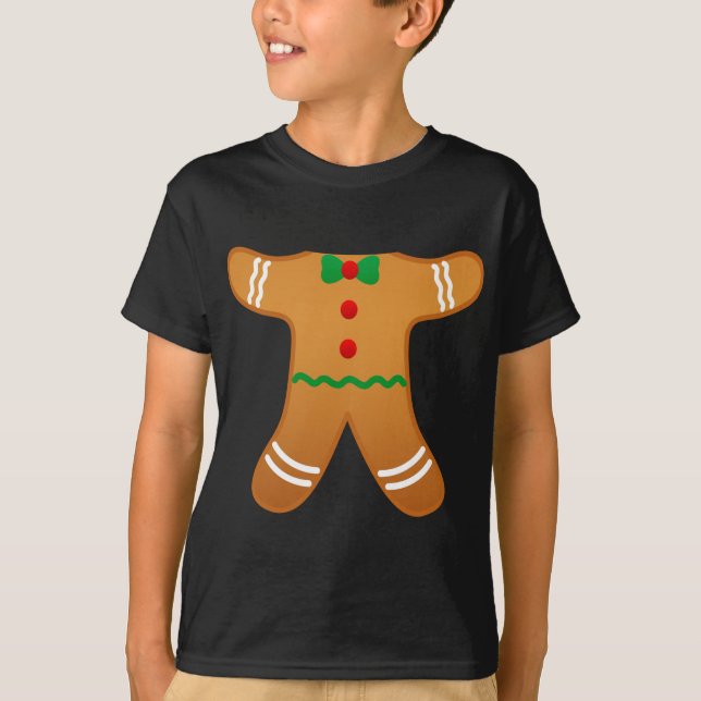 T-shirt Cookie Baking Holiday Gingerbread Homme costume (Devant)