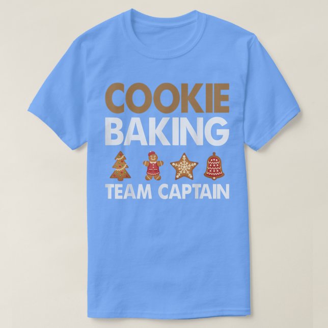 T-shirt Cookie Baking Team Capitaine Baking Christmas Cook (Design devant)