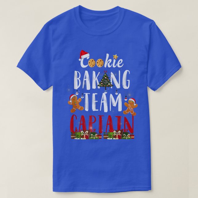T-shirt Cookie Baking Team Capitaine Christmas Funny Cadea (Design devant)