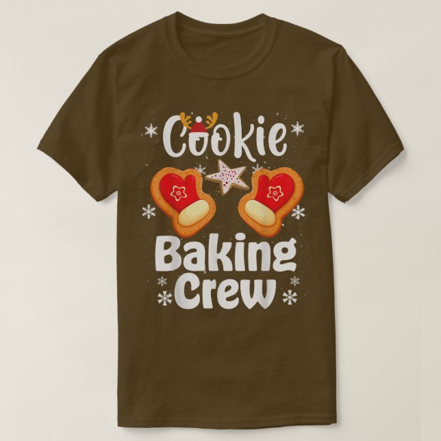 T-shirt Cookie Baking Team Captain Christmas bakers Ginger (Design devant)