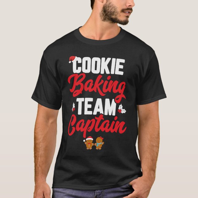 T-shirt Cookie Baking Team Captain Funny Matching Family C (Devant)