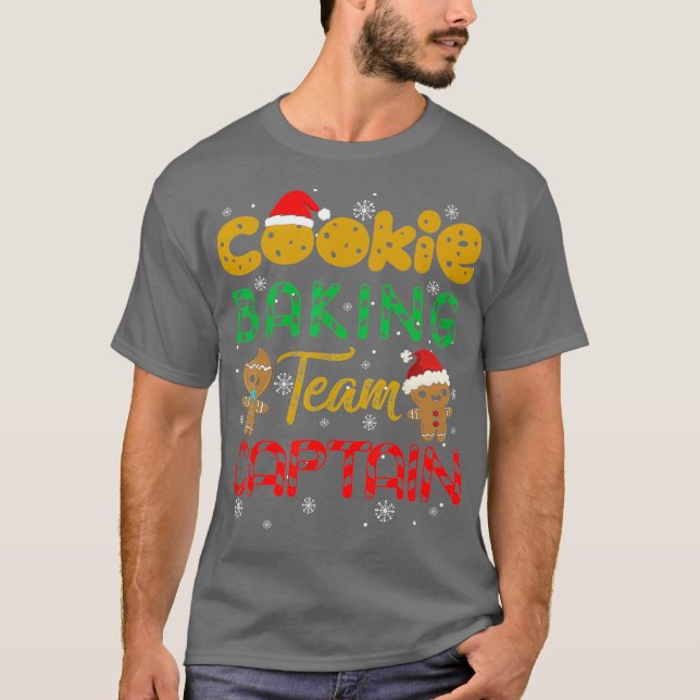 T-shirt Cookie Baking Team Captain Gingerbread Christmas (Devant)