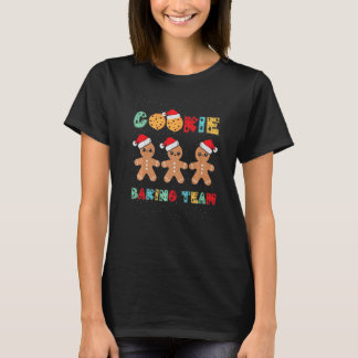 T-shirt Cookie Baking Team Gingerbread Men with Xmas Hats 