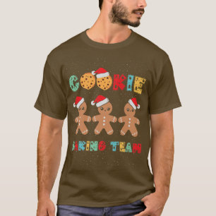 T-shirt Cookie Baking Team Gingerbread Men with Xmas Hats
