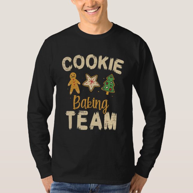 T-shirt Cookie Baking Team Santa Claus Gingerbread Holiday (Devant)