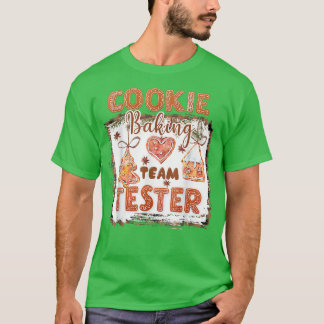 T-shirt Cookie Baking Team Tester Gingerbread Drôle Christ