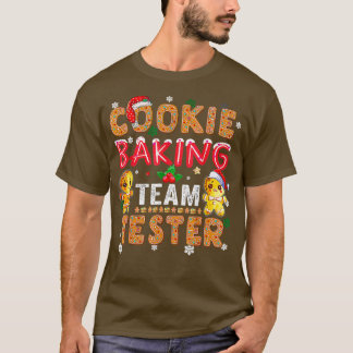 T-shirt Cookie Baking Team Tester Gingerbread Noël Te