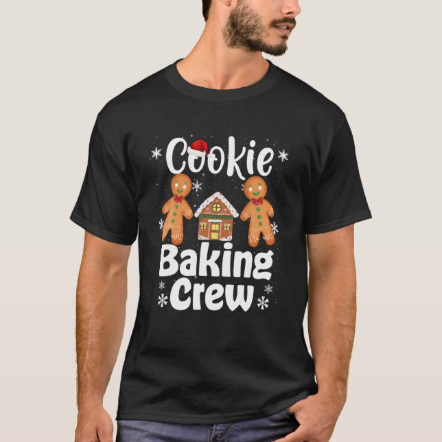 T-shirt Cookie Baking Team Tester Gingpain Noël (Devant)