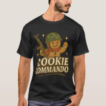 T-Shirt Cookie Commando – Édition Écharpe Camoufla