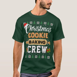 T-shirt Cookie de Noël Crew de cuisson amusant Noël Pyjama