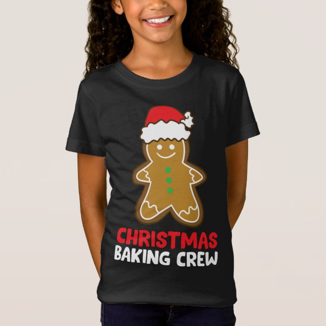 T-Shirt Cookie de Noël Cuisine d'équipage Drôle pain d'épi (Devant)