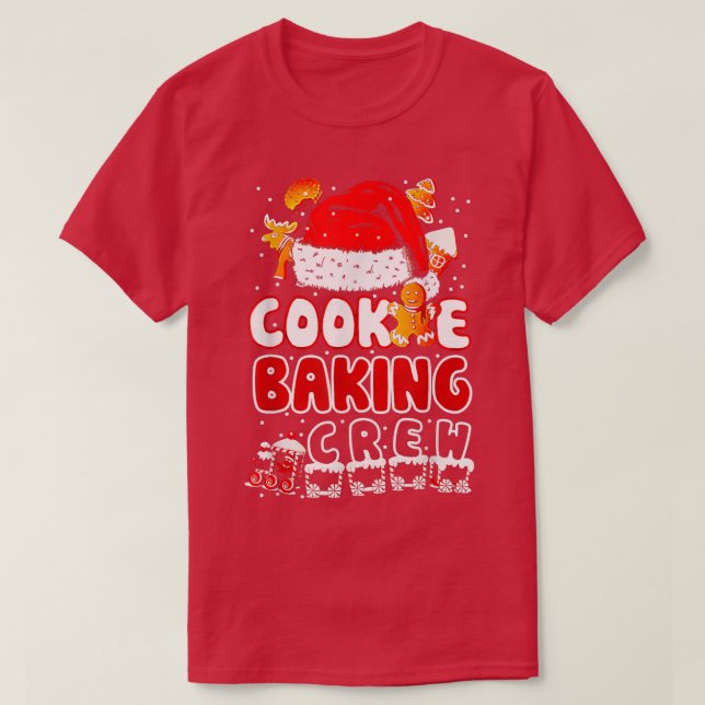 T-shirt Cookie de Noël Cuisine d'équipage pain d'épice Noë (Design devant)