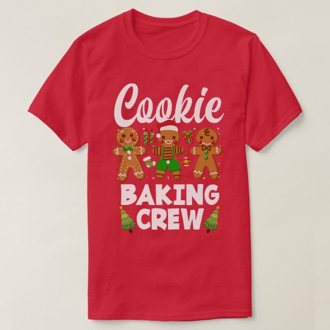 T-shirt Cookie de Noël Cuisine d'équipage pain d'épice Noë (Design devant)