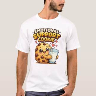 T-shirt Cookie de Soutien Émotionnel Mignon et Drôle