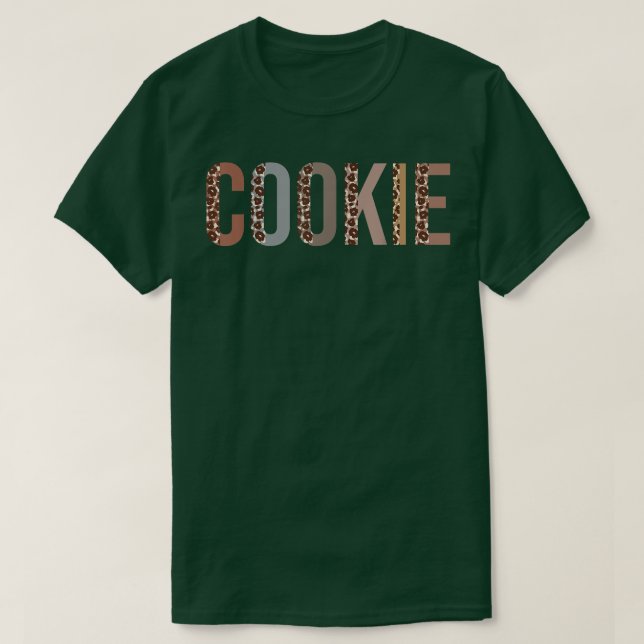 T-shirt Cookie Empreinte de léopard Maman mignonne Fête de (Design devant)