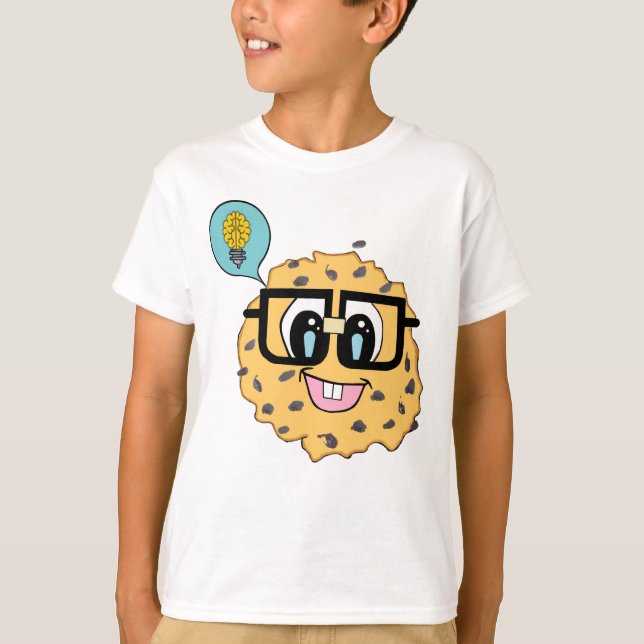 T-shirt Cookie intelligent (jour Idiom) (Devant)