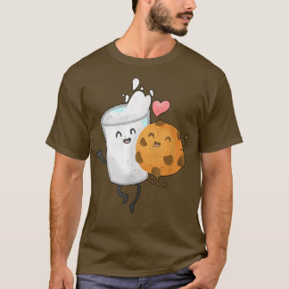 T-shirt Cookie Milk Love Kawaii Kawaii Anime Neko Ramen C