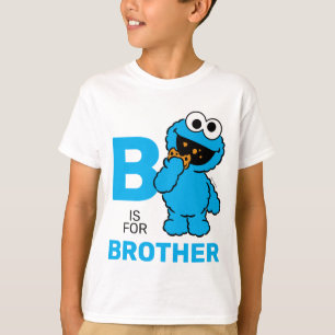 T-shirt Cookie Monster   B est pour Brother