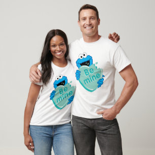 T-shirt Cookie Monster "Be Mine" Candy Saint-Valentin