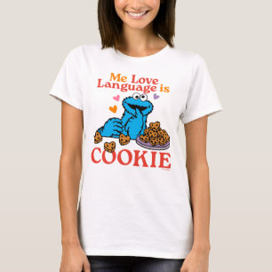T-shirt Cookie Monster Citation de la Saint Valentin