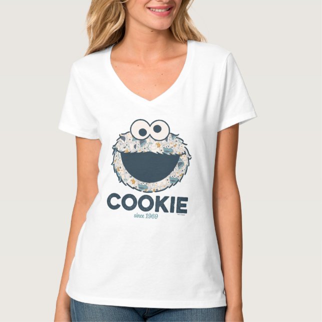 T-shirt Cookie Monster | Cookie depuis 1969 (Devant)