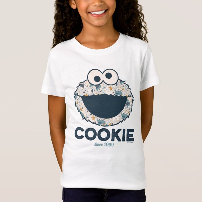 T-Shirt Cookie Monster | Cookie depuis 1969 (Devant)
