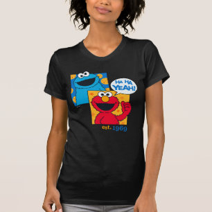 T-shirt Cookie Monster & Elmo   Ha Ha Ouais