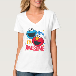 T-shirt Cookie Monster & Elmo   Ouais, je suis génial