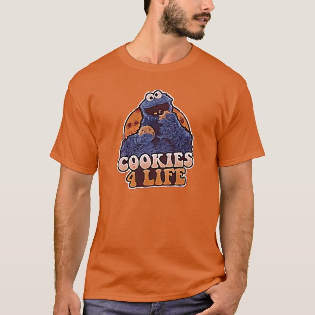 T-shirt Cookie Monster Enthousiasme (Devant)