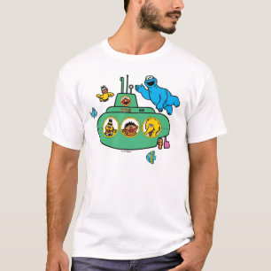 T-shirt Cookie Monster et le sous-marin des amis de Sésame