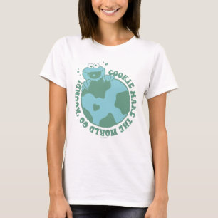 T-shirt Cookie Monster   Les cookies font tourner le monde