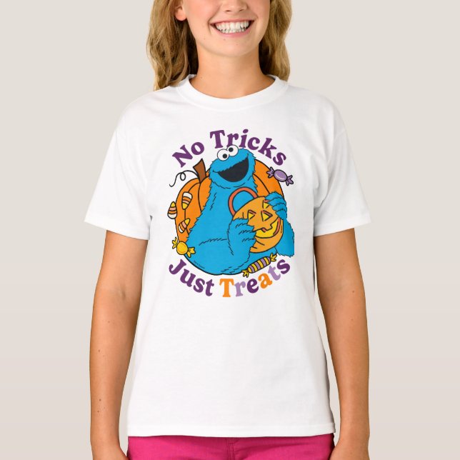 T-shirt Cookie Monster | Pas de traces juste des traitemen (Devant)