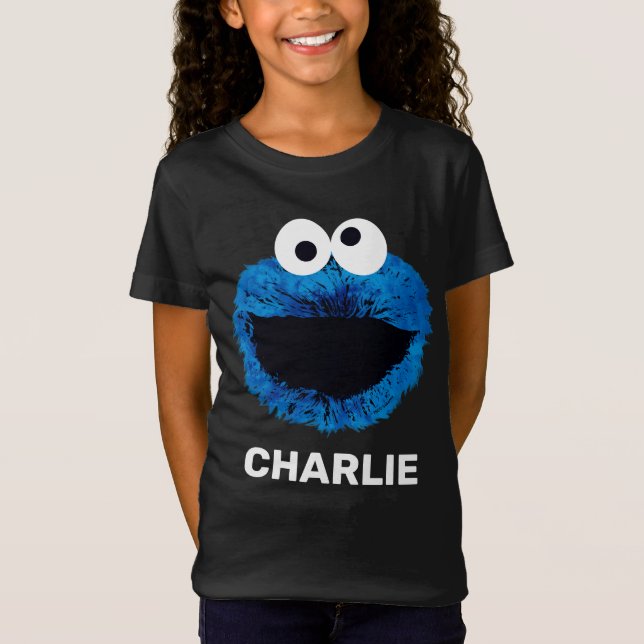 T-Shirt Cookie Monster personnalisé | Tendance aquarelle (Devant)