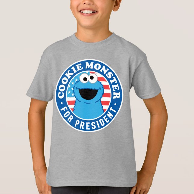 T-shirt Cookie Monster pour Président (Devant)