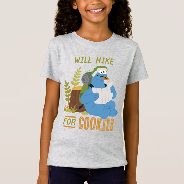 T-Shirt Cookie Monster | Randonnée Pour Les Cookies (Devant)