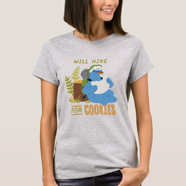 T-shirt Cookie Monster | Randonnée Pour Les Cookies (Devant)