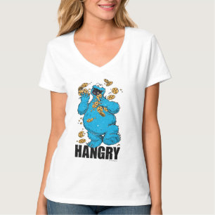 T-shirt Cookie Monster Rétro   Affamé