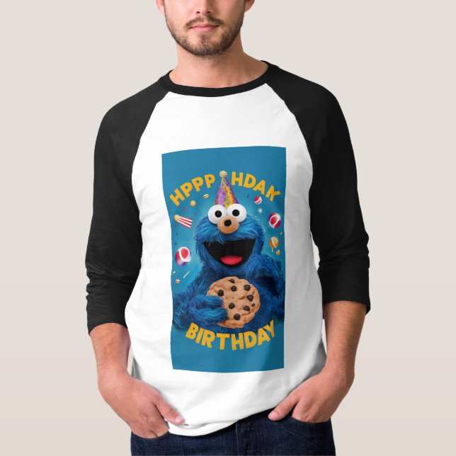 T-shirt "Cookie Monster's Birthday Bash : Pop Edition !" (Devant)